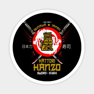 Hattori Hanzo Sword & Sushi Classic Magnet